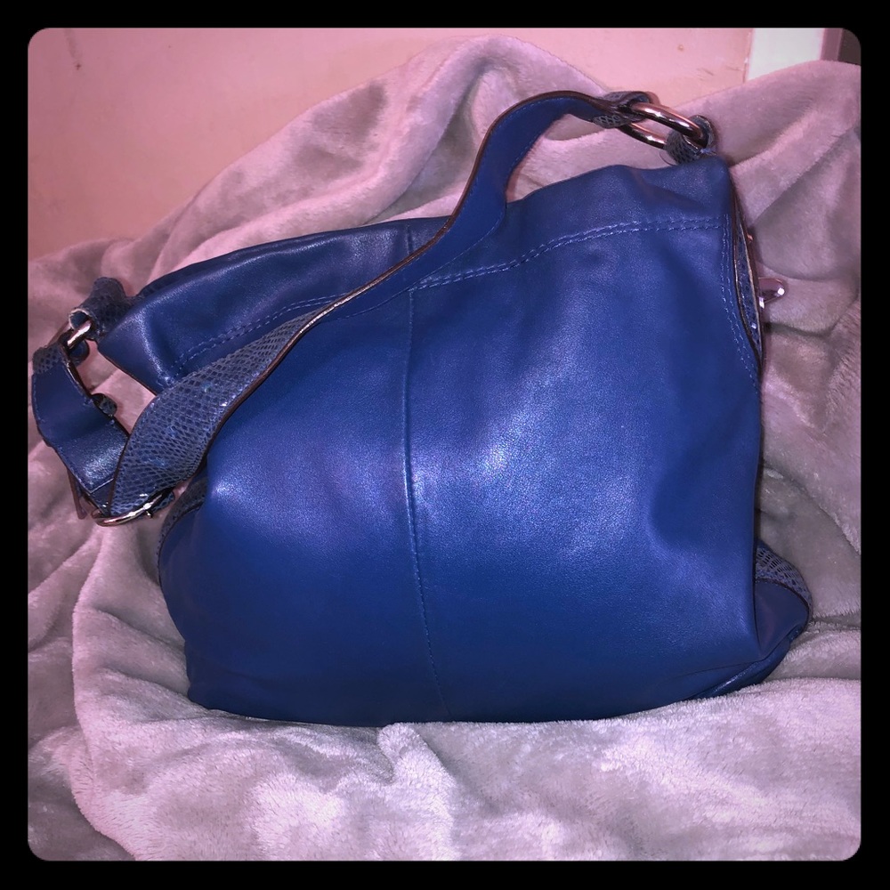 Coach luxury designer hand bag cobalt blue